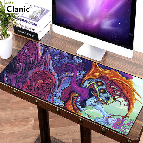 900x400 2 mm large gaming mouse pad XL XXL Overlock big game mousepad keyboard desk mat for CS:GO CSGO dragon hyper beast AWP