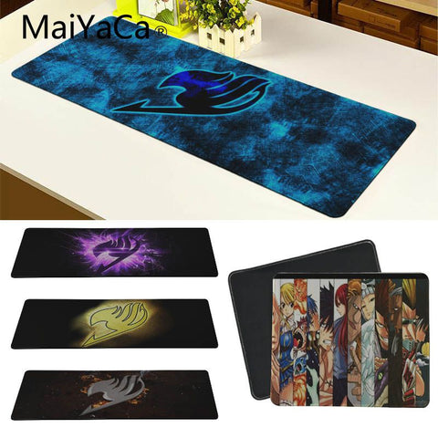 MaiYaCa Natural Rubber Big Gaming Mouse Pad Fairy Tail aming Large Gaming Mouse Pad Lockedge Mouse Mat Keyboard Pad