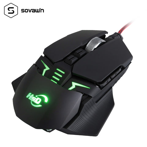 Gaming Mouse Macro Program Mause Wried USB 4000 DPI Professional 9 Button Mouse Gamer Ergonomic Optical Mice For Video Game PUBG