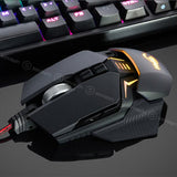 Gaming Mouse Macro Program Mause Wried USB 4000 DPI Professional 9 Button Mouse Gamer Ergonomic Optical Mice For Video Game PUBG
