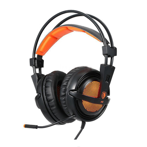 Genuine SADES A6 Stereo 7.1 Pro Gaming Headset Headphone Earphone with Mic