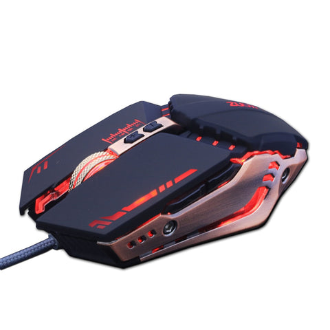 ZUOYA Gaming Mouse 4000DPI Adjustable Optical USB Wired Mouse Breathing Backlit Mice LED for PC Laptop Pro Gamer
