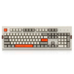 Ajazz AK510 104 Keys Mechanical Keyboard Retro Gaming Keyboard RGB Backlight Wired Keyboard Two-color PBT Ball Key Cap Ergonomic