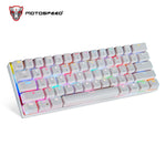 MOTOSPEED CK62 Keyboard Wired/Bluetooth Keyboard Dual Mode Mechanical Keyboard 61 Keys RGB LED Backlight Gaming Keyboard