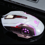 Professional Wired Gaming Mouse 6 Button 2400 DPI Adjustable Computer Optical LED Game Mice USB Games Cable Mouse LOL for Gamer