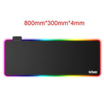 RedThunder RGB Gaming Mouse Pad Upgrade 80X30cm Large Glowing Extended Mousepad Gaming Keyboard Pad Mat Non-Slip Rubber Base