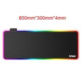 RedThunder RGB Gaming Mouse Pad Upgrade 80X30cm Large Glowing Extended Mousepad Gaming Keyboard Pad Mat Non-Slip Rubber Base