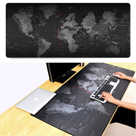High Quality Locking Edge Gaming Mouse Pad Gamer Game Mouse pad mat Old World Map Mousepad mat Anti-slip Natural Rubber