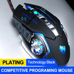 HOTSALE V6 USB Wired Gaming Mouse Programmable 6 Buttons 3200DPI Adjustable Optical Computer Game Mice Silent Keys LED Backlight
