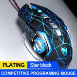 HOTSALE V6 USB Wired Gaming Mouse Programmable 6 Buttons 3200DPI Adjustable Optical Computer Game Mice Silent Keys LED Backlight