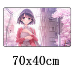 FFFAS Large 70x40cm XL Japan Anime Mousepad Game Gamer Gaming Mouse Pad Nice Beautiful Pure Cute Youth Girl Japanese Soft Mat