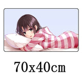 FFFAS Large 70x40cm XL Japan Anime Mousepad Game Gamer Gaming Mouse Pad Nice Beautiful Pure Cute Youth Girl Japanese Soft Mat