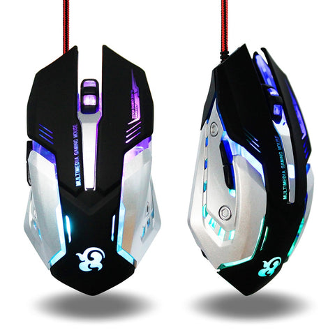 Wired PC Gaming Mouse 6 Button 3200 DPI LED Optical USB Computer Mouse Gamer Mice Game Mouse Silent Miouse for Computer Laptop