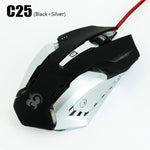 Wired PC Gaming Mouse 6 Button 3200 DPI LED Optical USB Computer Mouse Gamer Mice Game Mouse Silent Miouse for Computer Laptop