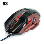 Wired PC Gaming Mouse 6 Button 3200 DPI LED Optical USB Computer Mouse Gamer Mice Game Mouse Silent Miouse for Computer Laptop